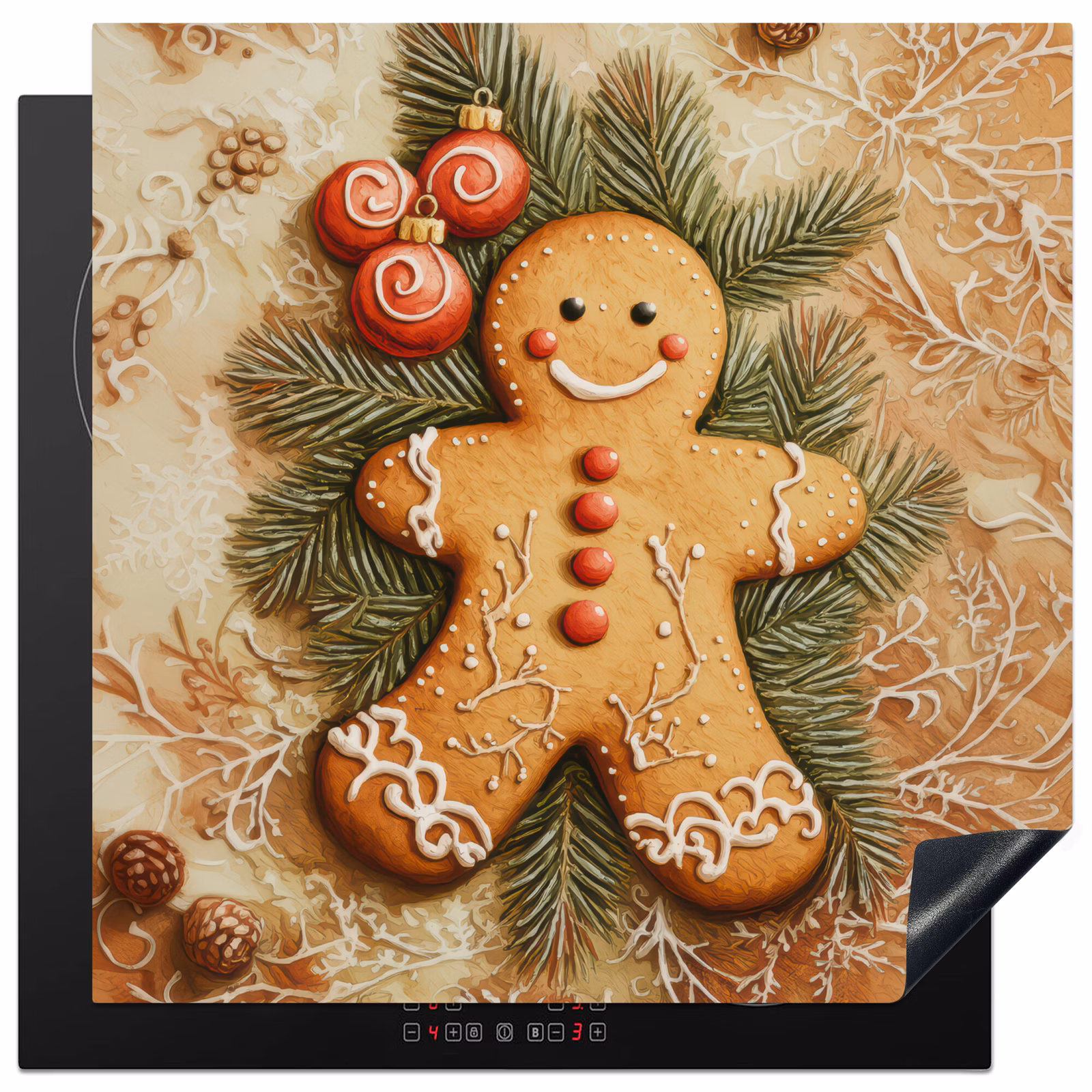 Herdabdeckplatte - Weihnachten - Plätzchen - Puppe - Spekulatius — 1