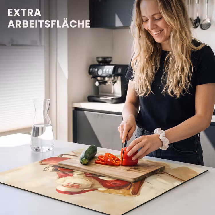 Herdabdeckplatte - Weihnachten - Schlitten - Weihnachtsmann — 4