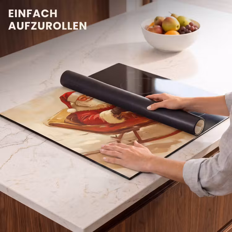 Herdabdeckplatte - Weihnachten - Schlitten - Weihnachtsmann — 6