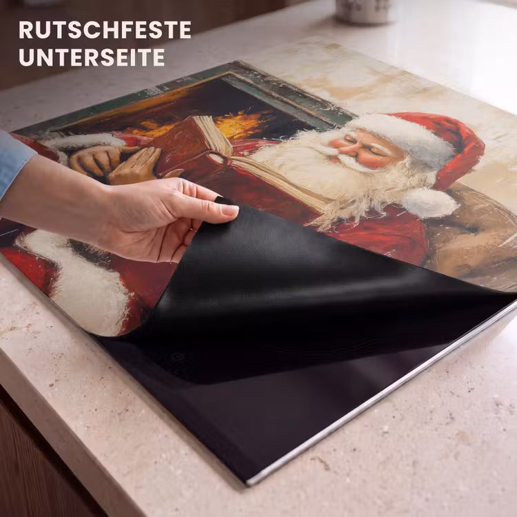 Herdabdeckplatte - Weihnachten - Weihnachtsmann - Winter - Open Fireside — 5