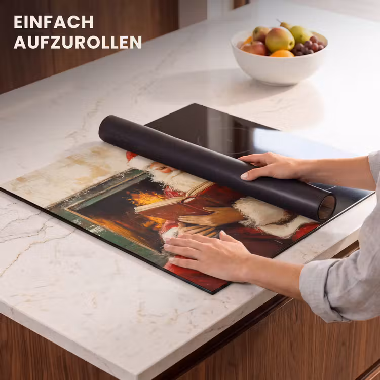 Herdabdeckplatte - Weihnachten - Weihnachtsmann - Winter - Open Fireside — 6