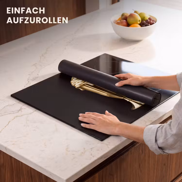 Herdabdeckplatte - Milchshake - Gold - Trinkend - Schwarz — 7