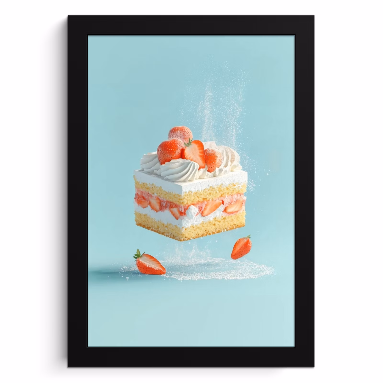 Bilder mit Rahmen - Schlagsahne - Torte - Blau - Lebensmittel — 1