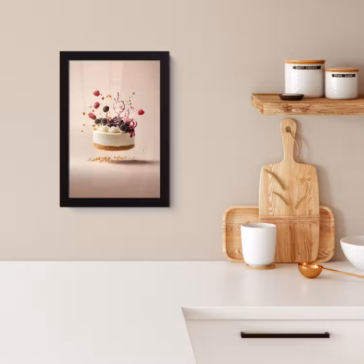 Bilder mit Rahmen - Käsekuchen - Essen - Rosa - Torte — 2