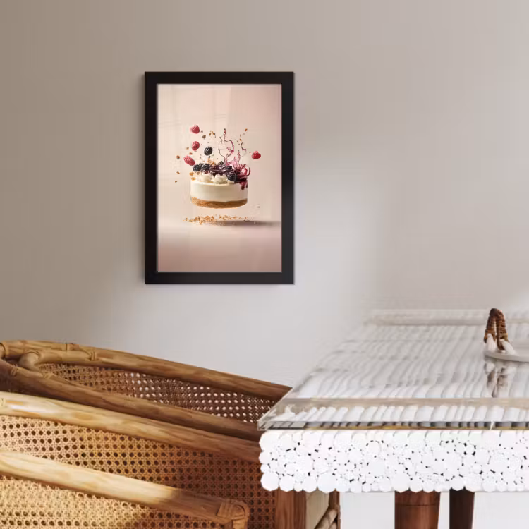 Bilder mit Rahmen - Käsekuchen - Essen - Rosa - Torte — 3