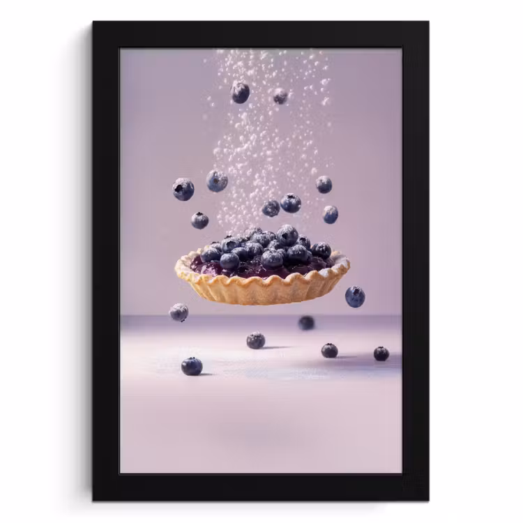 Bilder mit Rahmen - Lebensmittel - Torte - Beeren - Blau — 1