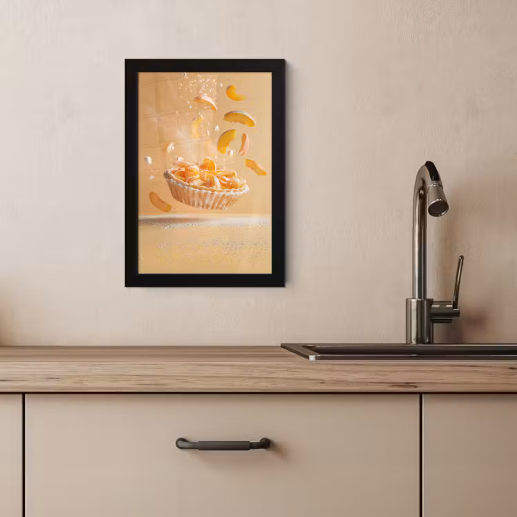 Bilder mit Rahmen - Pfirsich - Essen - Torte - Orange — 4