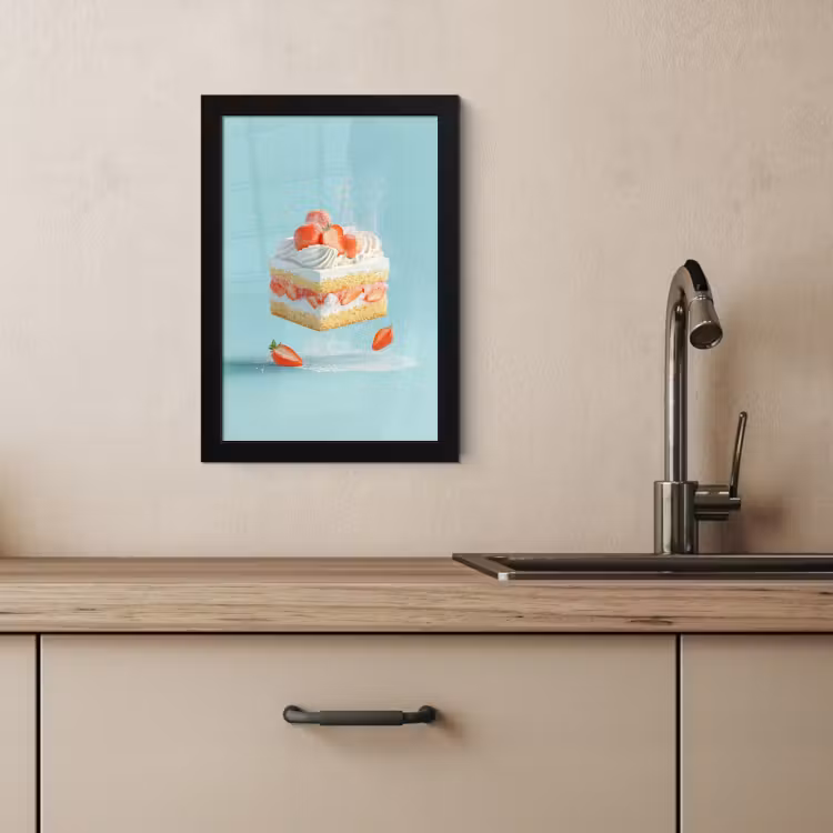 Bilder mit Rahmen - Schlagsahne - Torte - Blau - Lebensmittel — 2