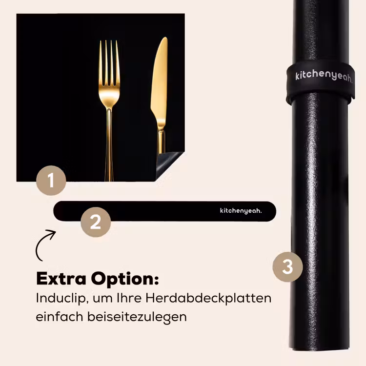 Herdabdeckplatte - Besteck - Gold - Messer - Gabel — 8