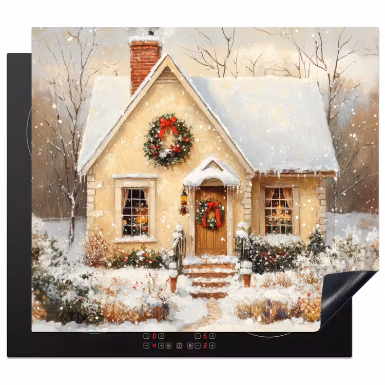 Herdabdeckplatte - Weihnachten - Zuhause - Winter - Schnee — 1