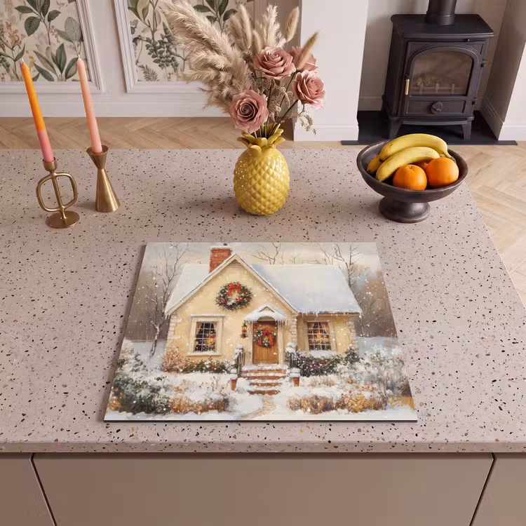Herdabdeckplatte - Weihnachten - Zuhause - Winter - Schnee — 3