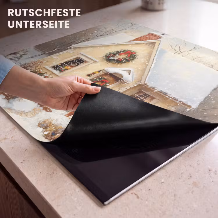Herdabdeckplatte - Weihnachten - Zuhause - Winter - Schnee — 6