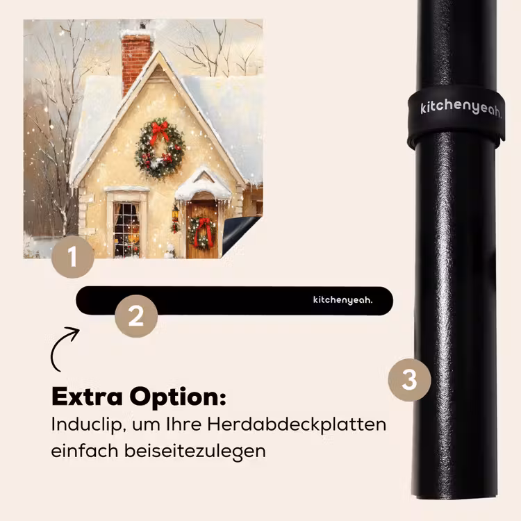 Herdabdeckplatte - Weihnachten - Zuhause - Winter - Schnee — 8