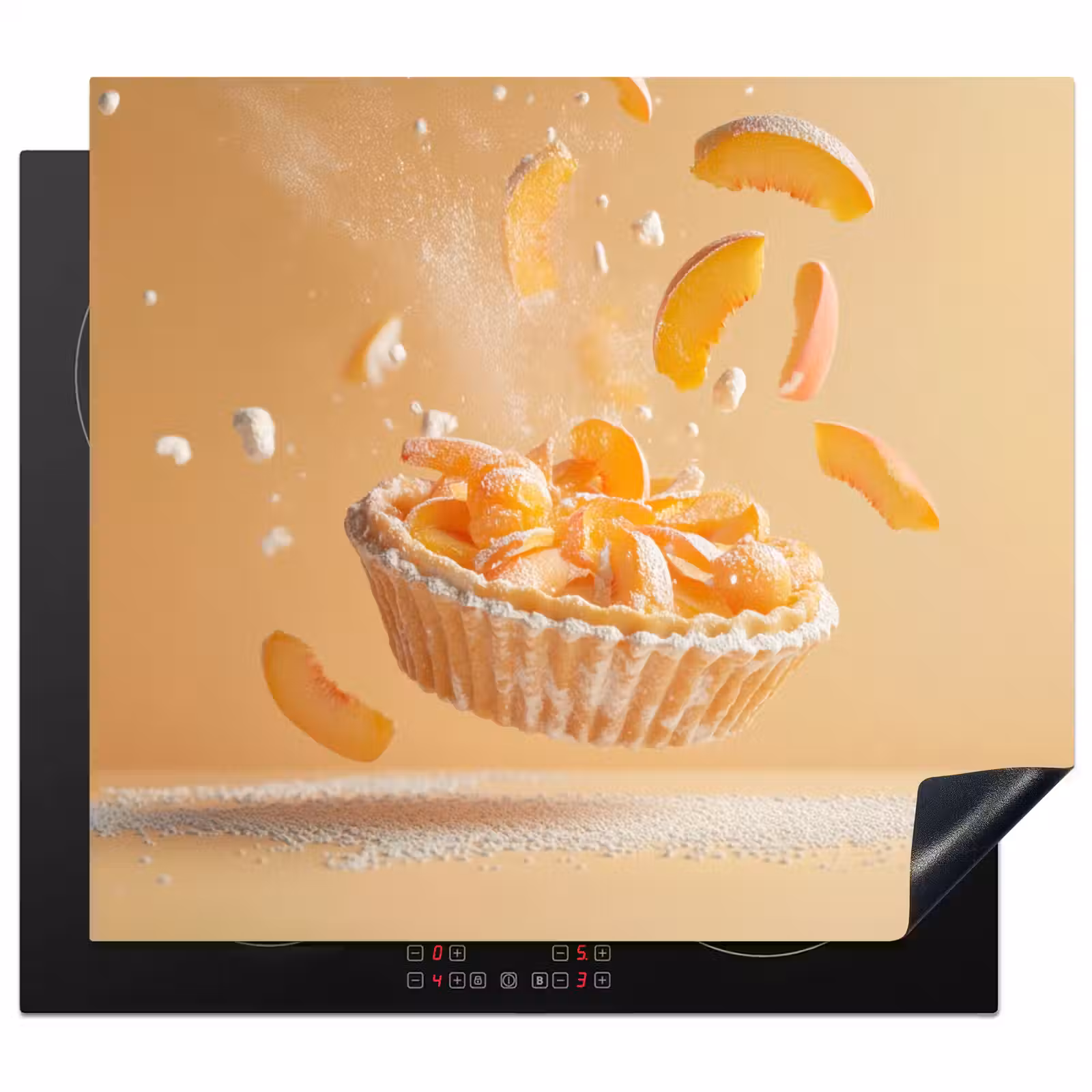 Herdabdeckplatte - Pfirsich - Essen - Torte - Orange — 1