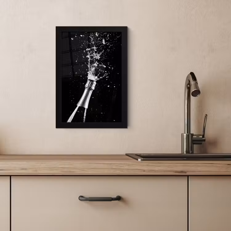 Bilder mit Rahmen - Champagner - Schwarz - Spritzer - Popping — 3