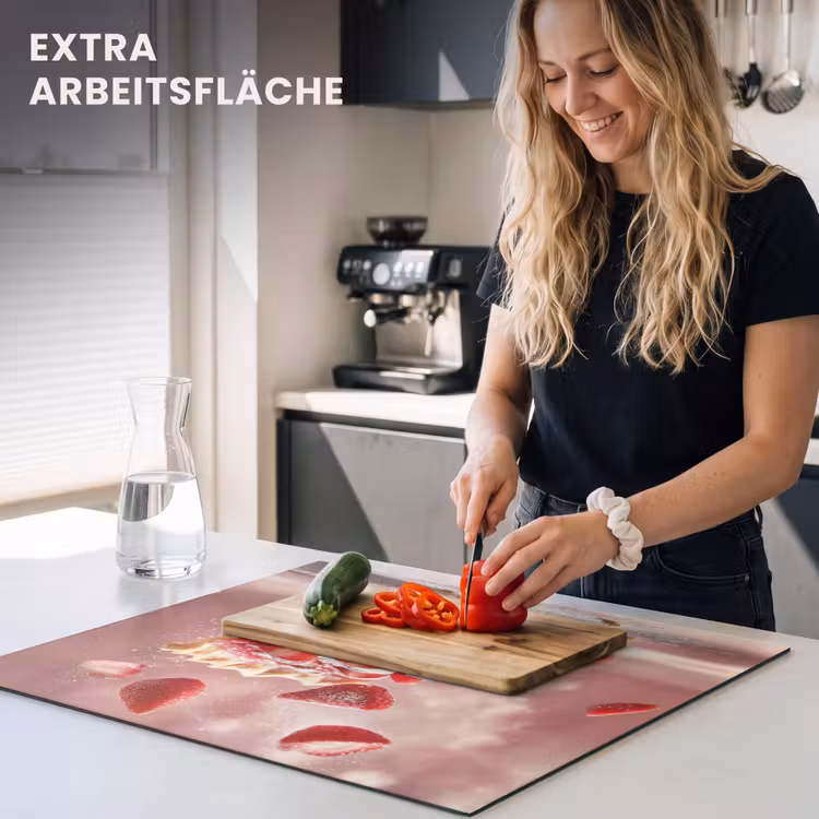 Herdabdeckplatte - Erdbeere - Torte - Essen - Rosa — 5