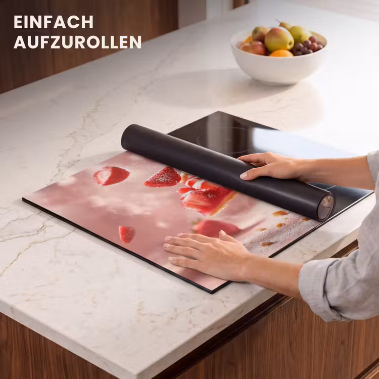 Herdabdeckplatte - Erdbeere - Torte - Essen - Rosa — 7