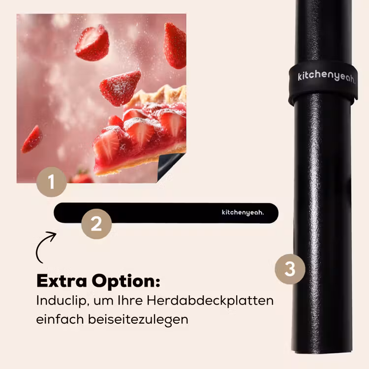 Herdabdeckplatte - Erdbeere - Torte - Essen - Rosa — 8