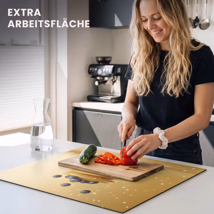 Herdabdeckplatte - Pfannkuchen - Lebensmittel - Honig - Gelb — 5