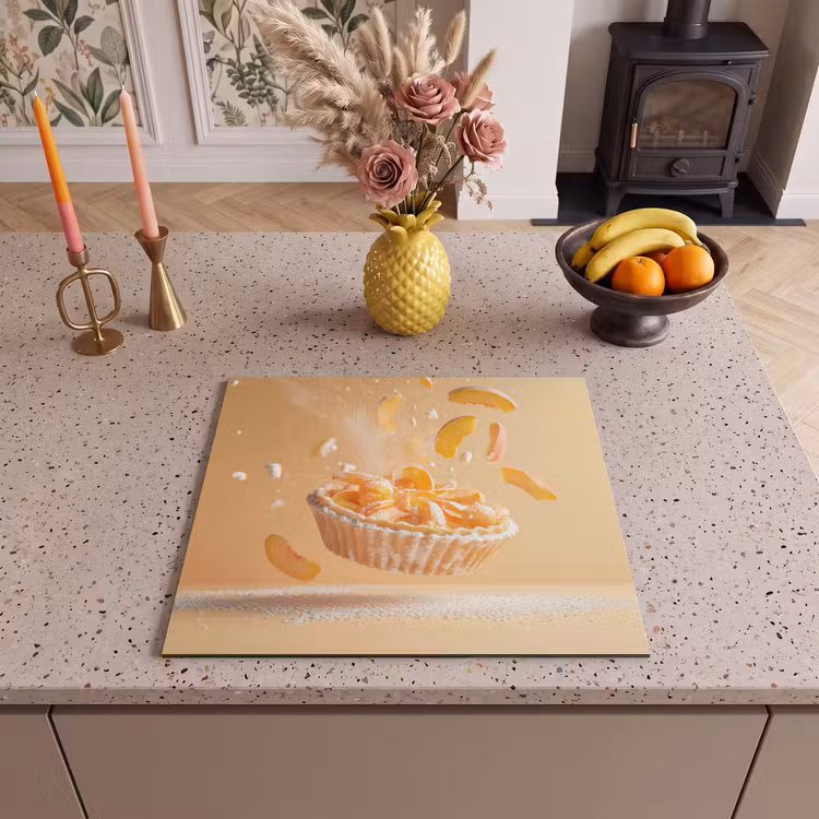 Herdabdeckplatte - Pfirsich - Essen - Torte - Orange — 3