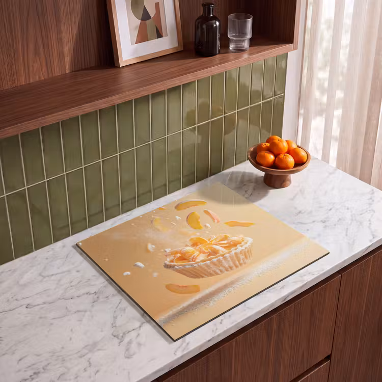 Herdabdeckplatte - Pfirsich - Essen - Torte - Orange — 4