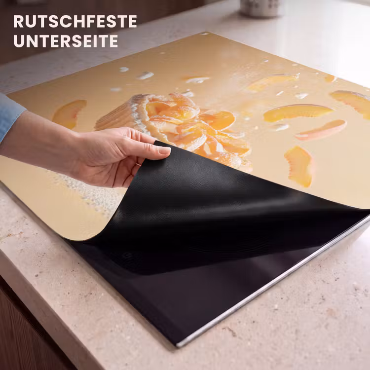 Herdabdeckplatte - Pfirsich - Essen - Torte - Orange — 6
