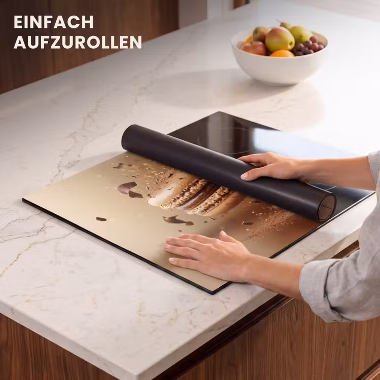Herdabdeckplatte - Schokolade - Makronen - Lebensmittel - Süßigkeiten — 7