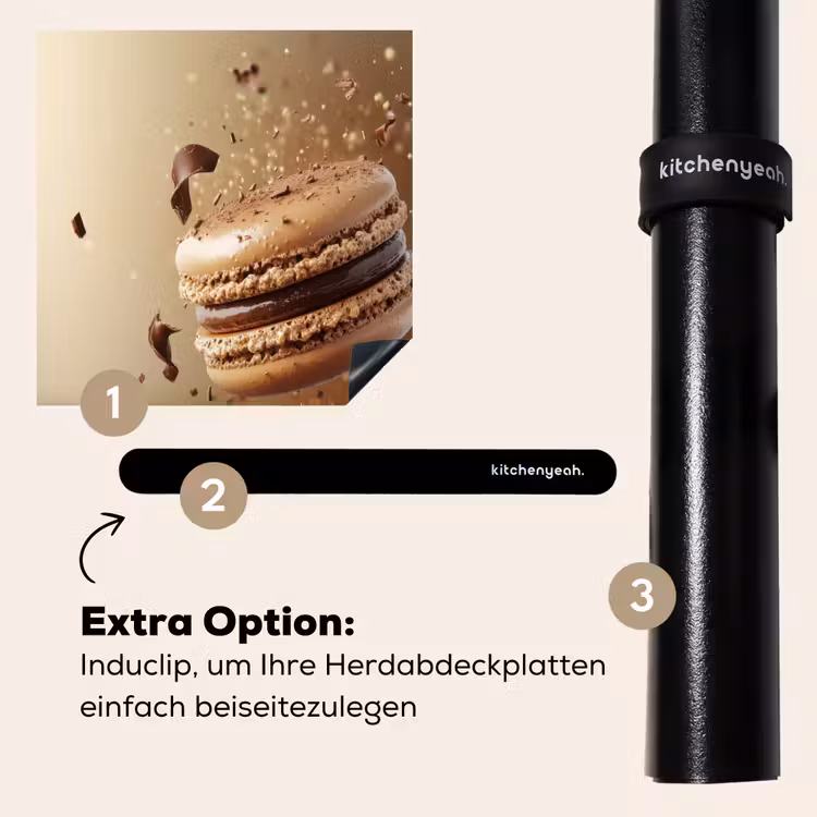 Herdabdeckplatte - Schokolade - Makronen - Lebensmittel - Süßigkeiten — 8