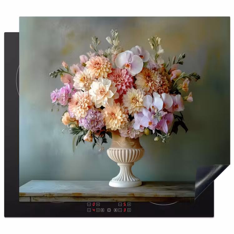 Herdabdeckplatte - Orchidee - Strauß - Vase - Blumen — 1