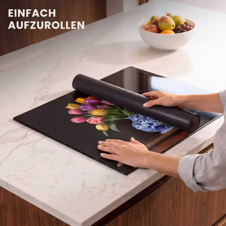 Herdabdeckplatte - Tulpen - Farben - Vase — 7