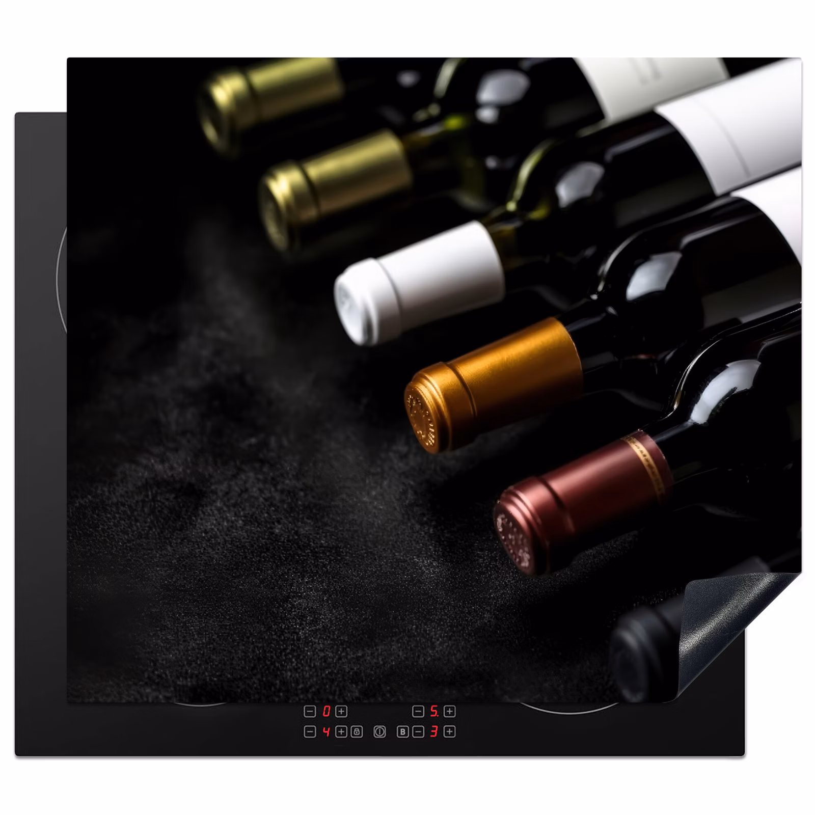 Herdabdeckplatte - Wein - Flaschen - Vielfalt - Geschmacksrichtungen — 1
