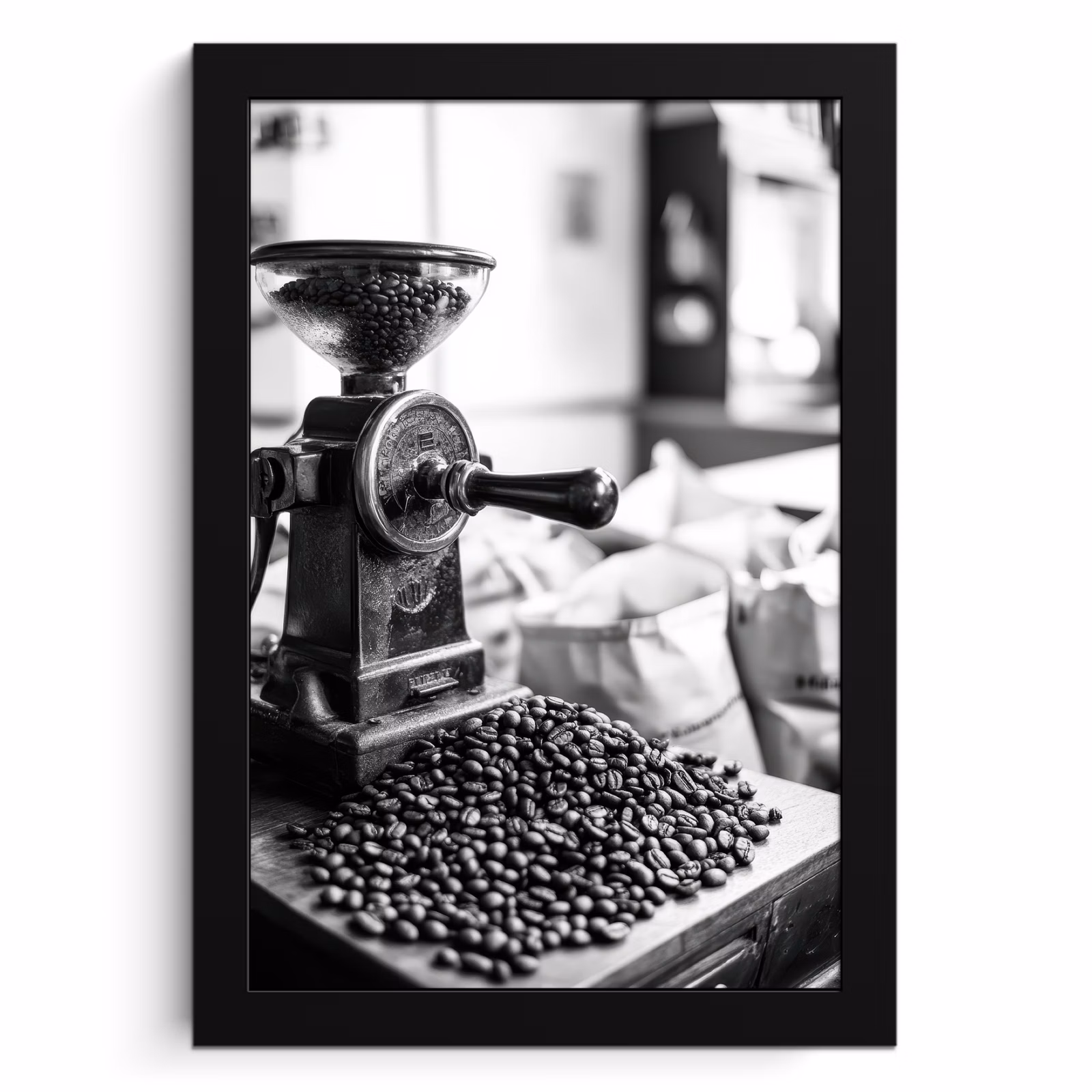 Bilder mit Rahmen - Kaffeemühle - Gemahlen - Vintage — 1