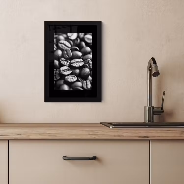 Bilder mit Rahmen - Kaffeebohnen - Schwarz - Vintage — 3