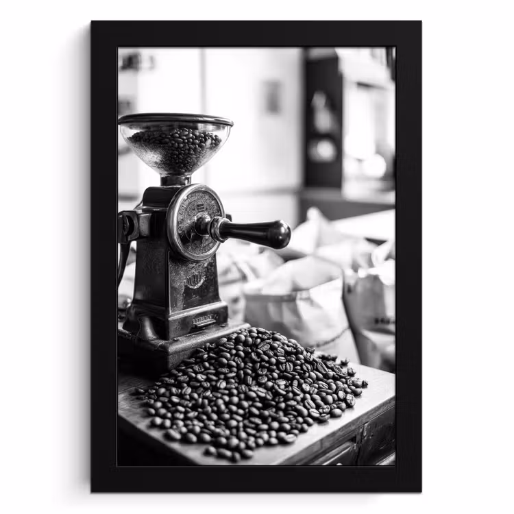 Bilder mit Rahmen - Kaffeemühle - Gemahlen - Vintage — 1