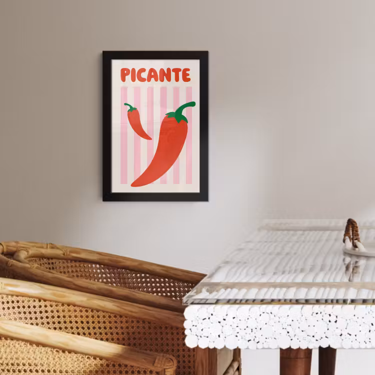 Bilder mit Rahmen - Scharf - Paprika - Rot — 4