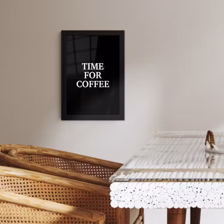 Bilder mit Rahmen - Zitate - Briefe - Kaffee - Schwarz — 3