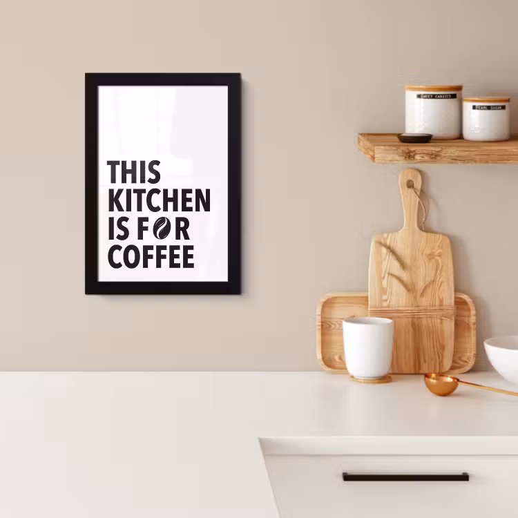 Bilder mit Rahmen - Zitate - Kaffee - Bohnen - Modern — 3