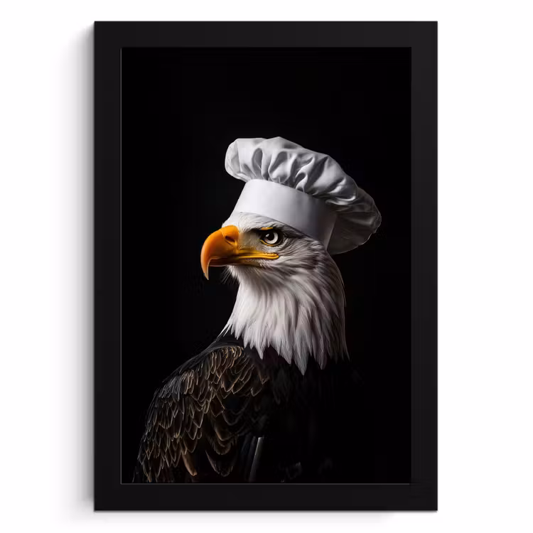 Bilder mit Rahmen - Adler - Amerika - Kochmütze - Vogel - Cool — 1