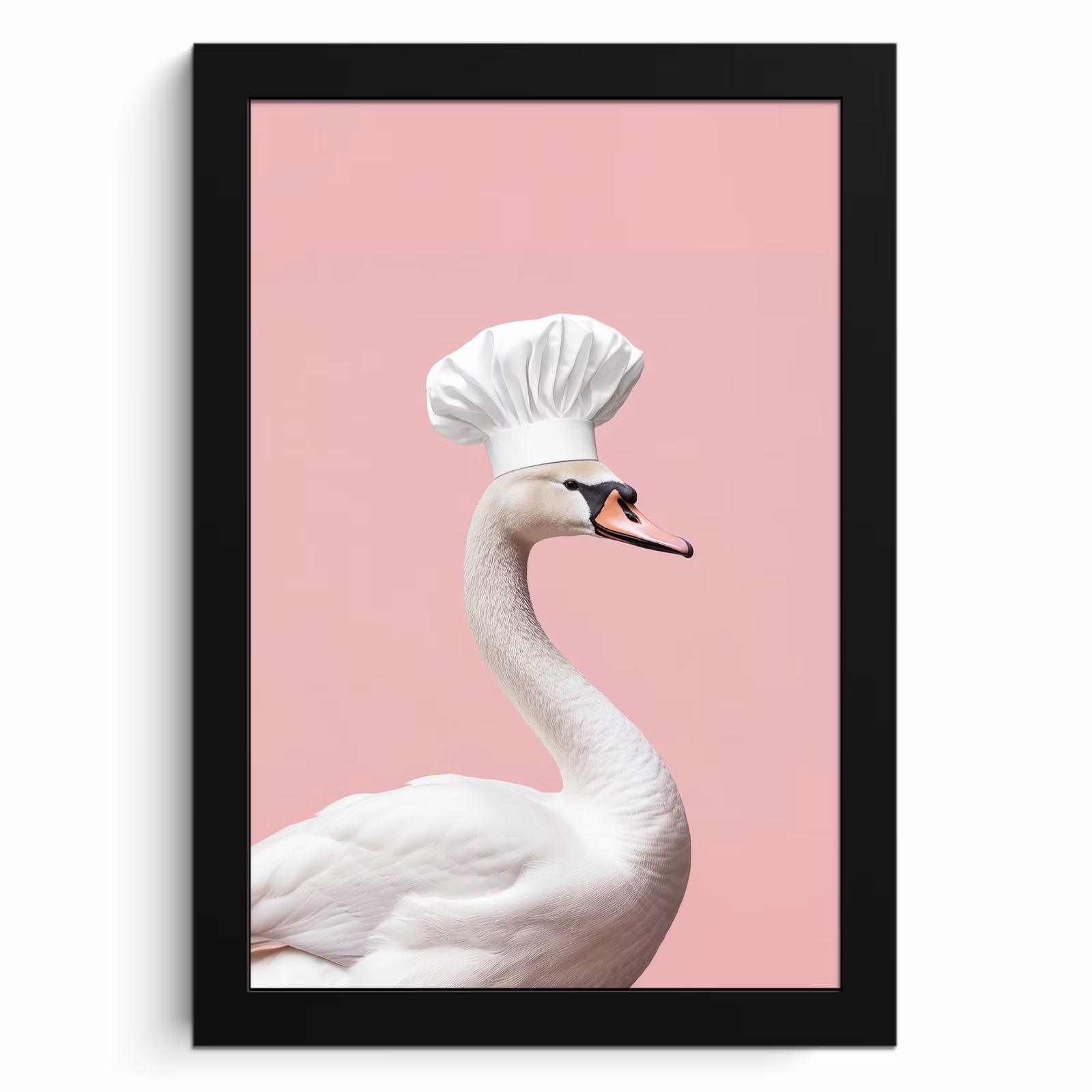 Bilder mit Rahmen - Schwan - Kochmütze - Schön - Klassisch — 1