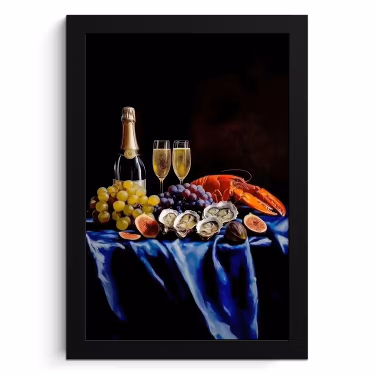 Bilder mit Rahmen - Champagner - Luxus - Austern — 1