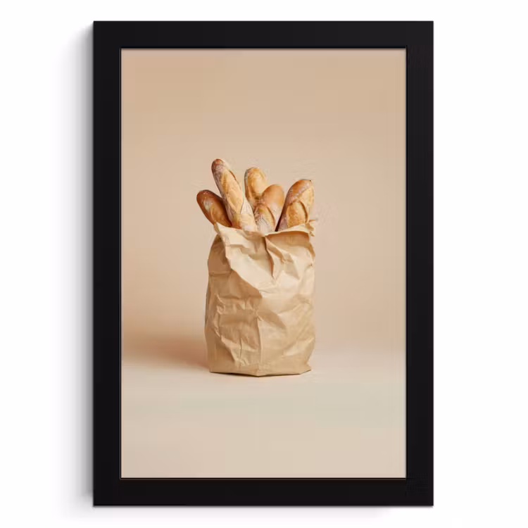 Bilder mit Rahmen - Baguette - Brot - Baguette - Beige — 1