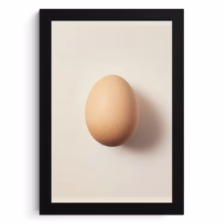 Bilder mit Rahmen - Ei - Beige - Oval - Oval — 1