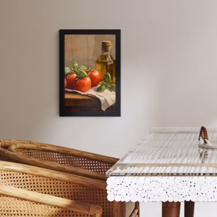 Bilder mit Rahmen - Tomaten - Olivenöl - Stilleben — 3