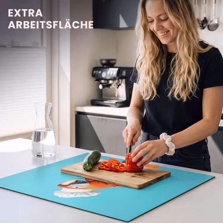 Herdabdeckplatte - Ara - Kochmütze - Sockel - Lustig — 5
