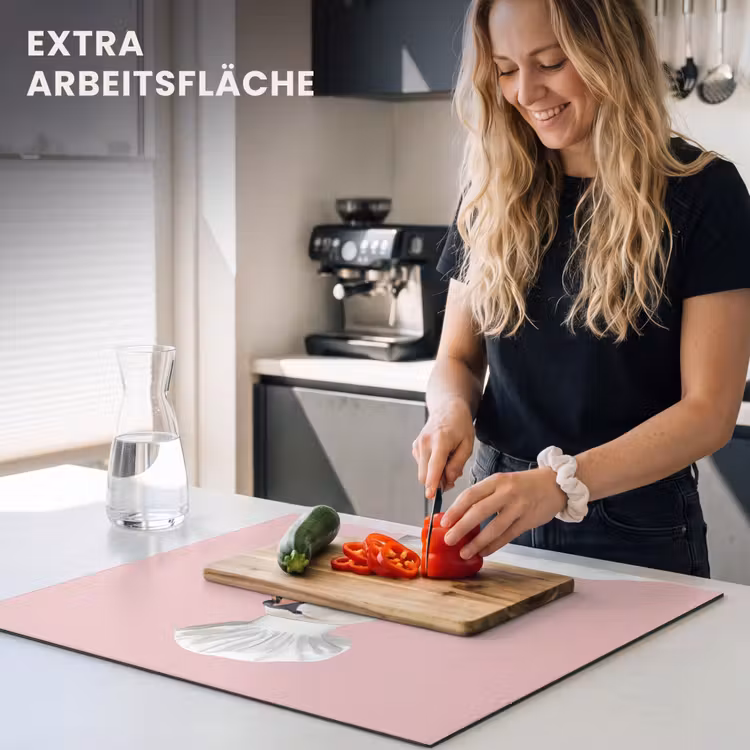 Herdabdeckplatte - Schwan - Kochmütze - Schön - Klassisch — 5