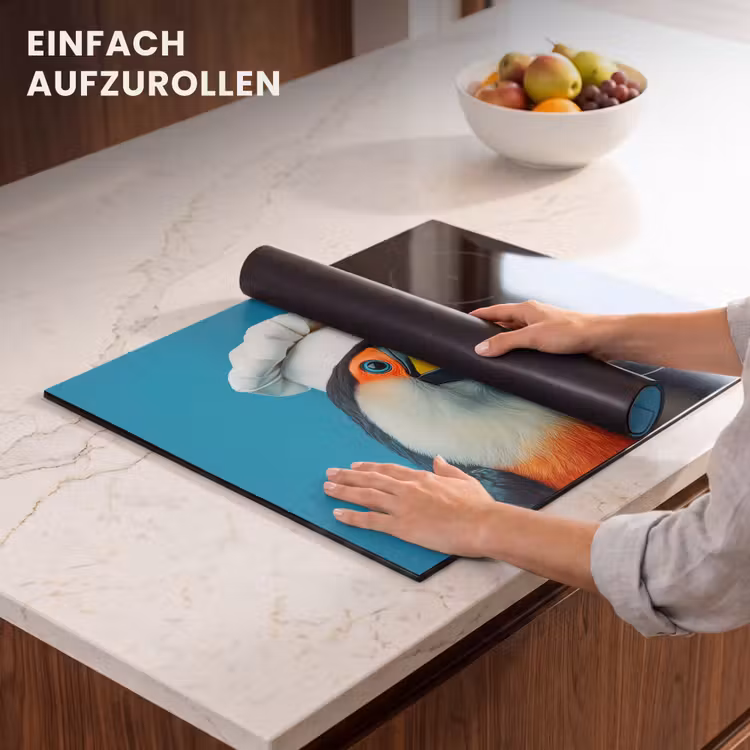 Herdabdeckplatte - Tukan - Papagei - Vogel - Kochmütze — 7
