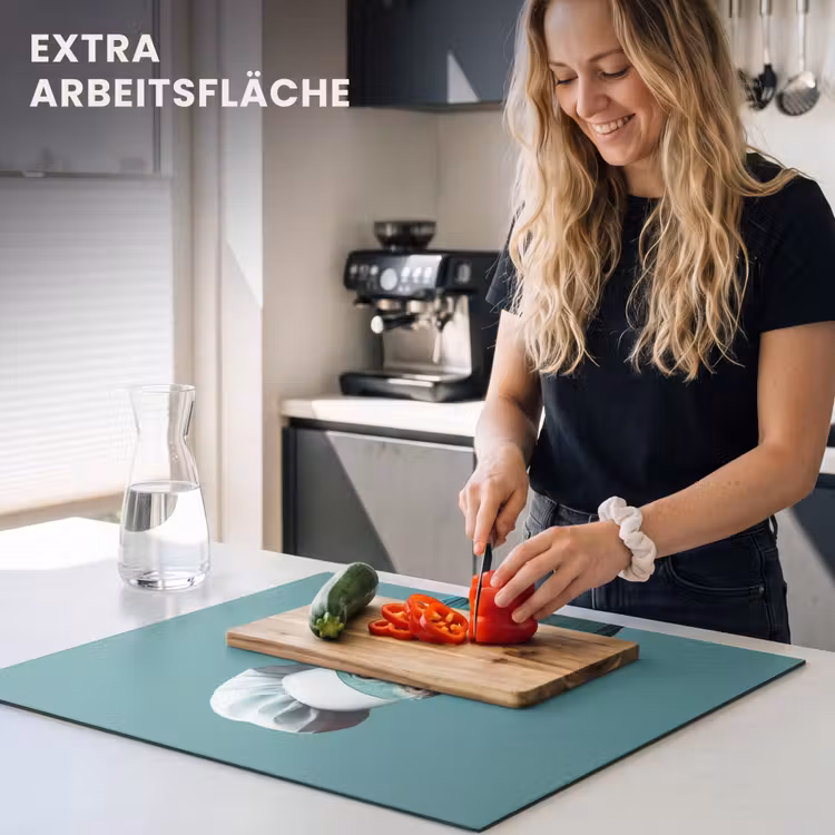 Herdabdeckplatte - Wellensittich - Vogel - Kochmütze - Süß — 5