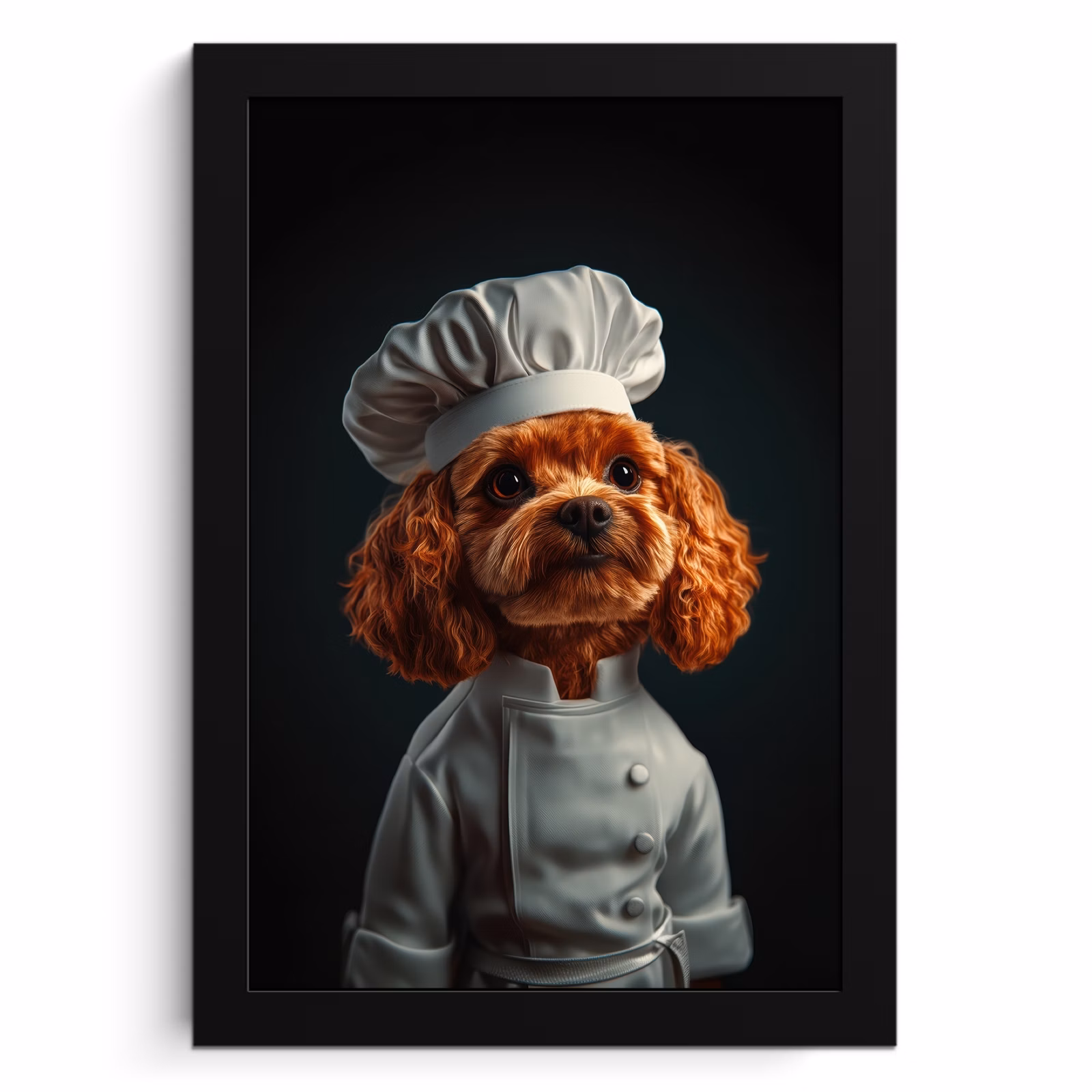Bilder mit Rahmen - Braun - Koch - Hund — 1