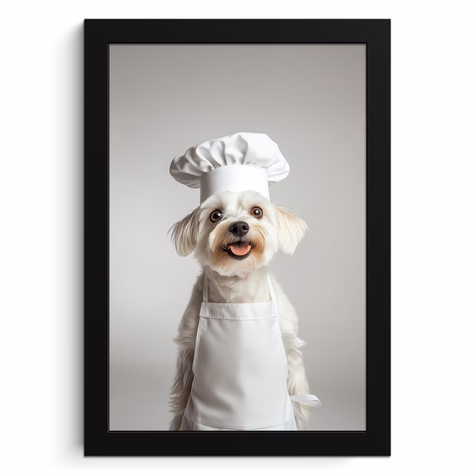 Bilder mit Rahmen - Hund - Weiß - Koch — 1