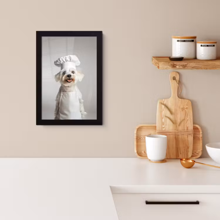 Bilder mit Rahmen - Hund - Weiß - Koch — 2